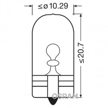 SIJAL 12/ W6W 2886X 6W W2,1x9.5d UNV1 OSRAM 
