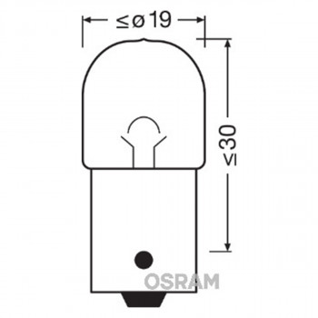SIJAL PAR 12/ R10W 5008-02B=2BL 10W BA15S BLI2 OSRAM 