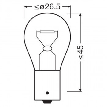 SIJAL 24/ P21W 7511TSP 21W BA15S UNV1 OSRAM 