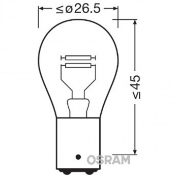 SIJAL PAR 12/ P21/5W 7528ULT-02B 21/5W BAY15D BLI2 OSRAM 