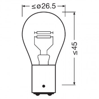 SIJAL 24/ P21/5W 7537TSP 21/5W BAY15D UNV1 OSRAM 