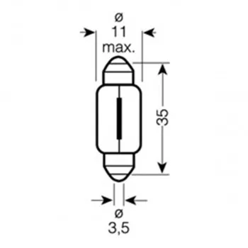SIJAL 12/ C5W 6418ULT 5W SV8.5-8 UNV1 OSRAM 