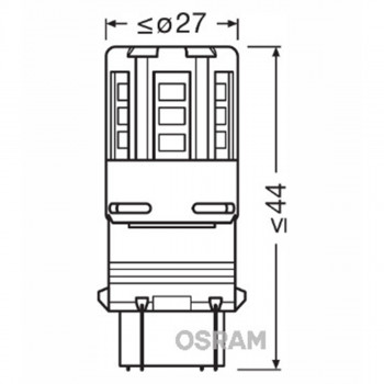 SIJAL PAR LED 12/ P27/7W 3547CW-02B 2.5W W2.5x16Q 6000K OSRAM 