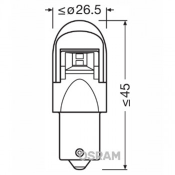 SIJAL LED 12/ PY21W 7557YE-02B 4W 2000K OSRAM 