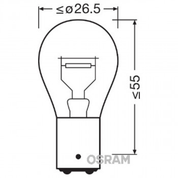 SIJAL 12/ P21/5W 7538LDR-01B 21/5W BAW15D BLI1 OSRAM 