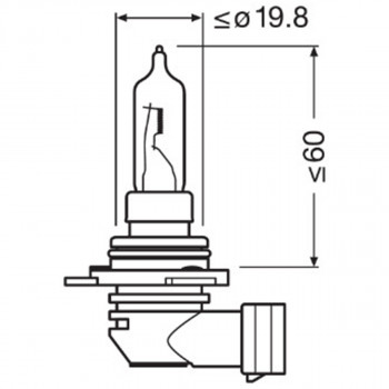 SIJAL 12V/ HIR2 9012 55W PX20D OSRAM 