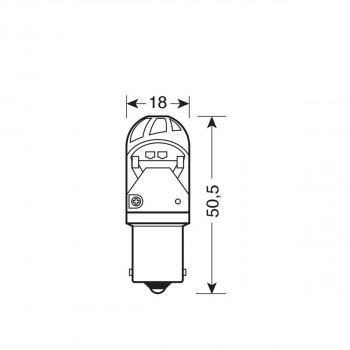 SIJ LED HP4 10-28V 21W 57891 MEGA LED  CRVENA LAMPA 