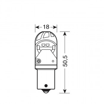 SIJ LED HP4 10-28V 21W 57896 MEGA LED ZUTA LAMPA 