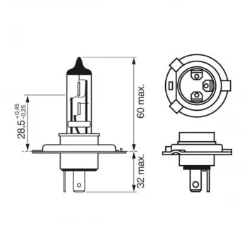 SIJ 12V 55W H4 1987302803 ( 32007 48881 ) ECO BOSCH 