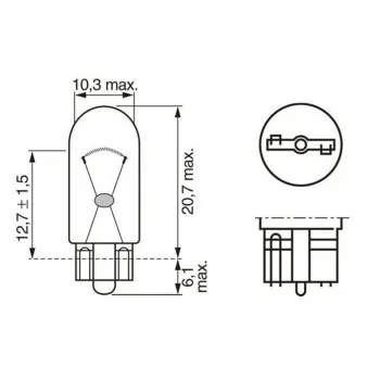 SIJ 12V W5W W2 1987302819 ( 17177  2825 ) UBODNA BOSCH ECO 