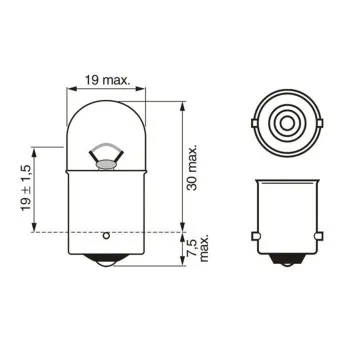 SIJ 12V R5W 1987302815 ( 17171 ) ECO  BOSCH 