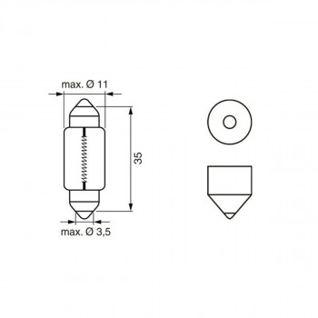 SIJ 12V C5W 1987302810 (  ) ECO BOSCH 