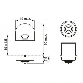 SIJ 12V R10W 1987302816 (  ) BOSCH 