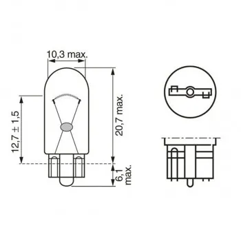 SIJ 12V W5W 1987302206 UBODNA ( 2825 17177 ) PURE LIGHT BOSCH 