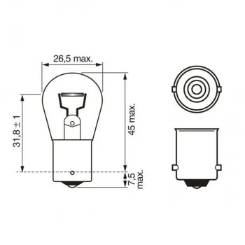 SIJ 12V P21W 1987302201 (  ) PURE LIGHT BOSCH 