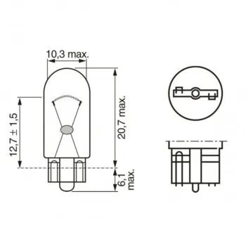 SIJ 12V W3W 1987302818 (  ) ECO BOSCH 