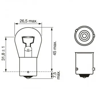 SIJ 12V 21W 1987301018 (  ) PURE LIGHT BOSCH 