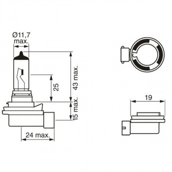 SIJ 12V 35W H8 1987302805 (  ) ECO BOSCH 