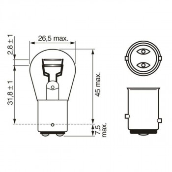 SIJ 12V 21/5W 1987302202 (  ) PURE LIGHT BOSCH 