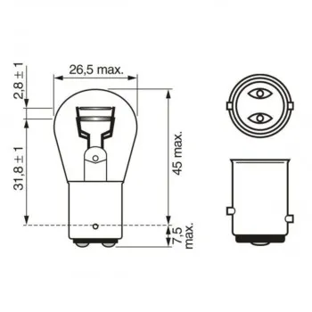 SIJ 12V 21/5W 1987302202 (  ) PURE LIGHT BOSCH 