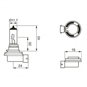 SIJ 12V H11 1987302084 (  ) PURE LIGHT BOSCH 
