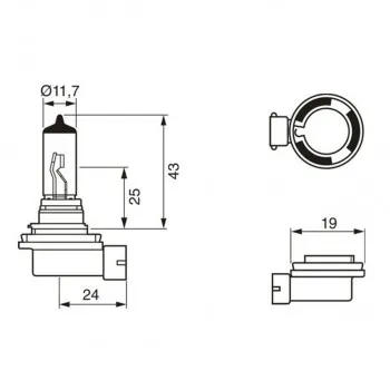 SIJ 12V H11 1987302084 (  ) PURE LIGHT BOSCH 