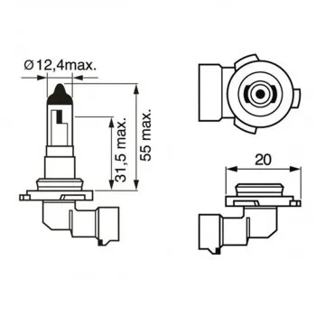 SIJ 12V 42W H10 1987302083 ( 9145 ) PURE LIGHT BOSCH 