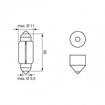 SIJ 12V C5W SULFID 1987301060 (  ) LONG LIFE X2 BOSCH 