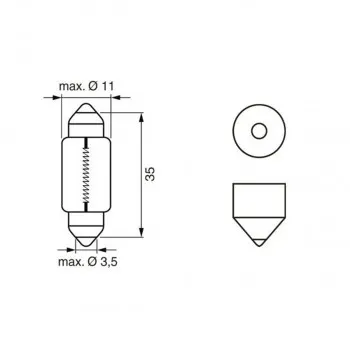 SIJ 12V C5W SULFID 1987301060 (  ) LONG LIFE X2 BOSCH 