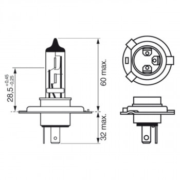 SIJ 12V H4 +30% 1987302042 (  ) BOSCH 
