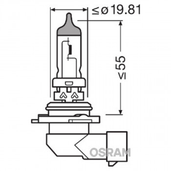 SIJAL PAR 12/HB4 9006NL-HCB 51W  P22D HCB2BOX   OSRAM 