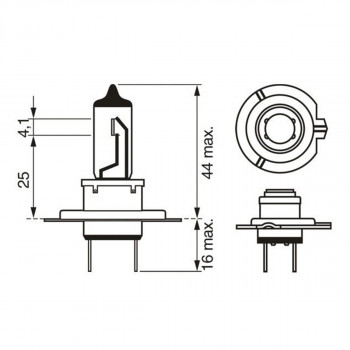 SIJ 12V 55W H7 1987302804 ( 48328 32008  ) ECO BOSCH 