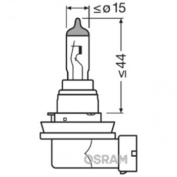 SIJAL 12/H8 64212NL 35W 12V NIGHT BRAKER LASER +150%  PGJ19-1 FS1  OSRAM 
