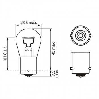 SIJAL 24/ P21W 24 1987302501 ( ) BOSCH 