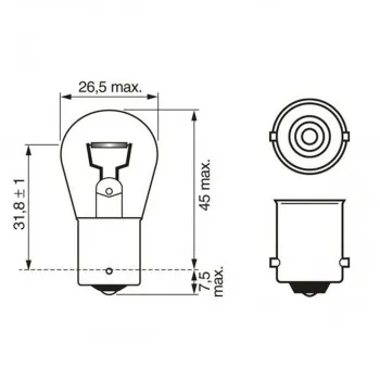 SIJAL 24/ P21W 24 1987302501 ( ) BOSCH 