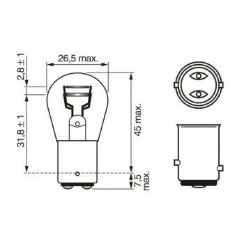 SIJAL 24/ P21/5W 24  MM DUPLO VLAKNO METAL 1987302524 ( 7537 ) BOSCH 