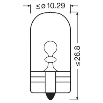 SIJAL 12/ W5W 2825HCBN 5W W2,1x9,5D 5000K OSRAM 