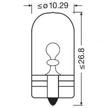 SIJAL PAR 12/ W5W 2825HCBN-2BL 5W W2.1X9.5D BLI2 OSRAM ( NEW-ECO PACK ) 