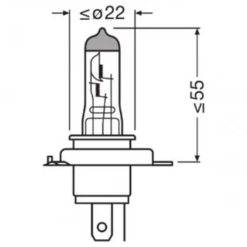 SIJAL PAR 12/ H4 64193CBN-HCB 60/55W P43T 2BOX OSRAM 