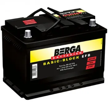 AKUM BERGA EFB START STOP 12V70AH D+ BBH6 EFB ( N70 ) 