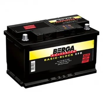 AKUM BERGA EFB START STOP 12V80AH D+ BBH7 EFB ( N80 ) 