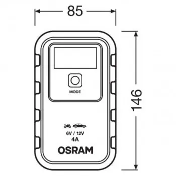 PUNJAC AKUM OEBCS904 6/12V 4A ( ) OSRAM 