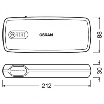 BOOSTER OBSL400 12V 400/800A OSRAM 