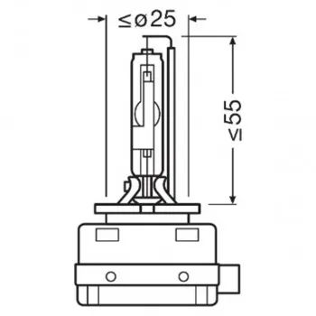 SIJAL PAR XENON / D3S 66340XN2-HCB 35W NIGHT BREAKER LASER PK32D-5 OSRAM (ECO) 
