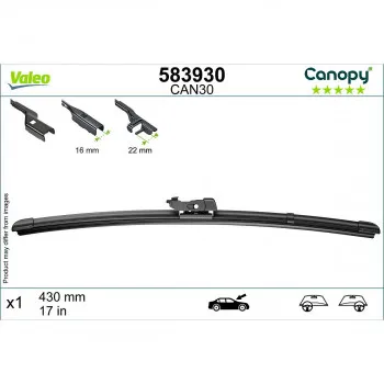 MET 583930 FLAT CAN30 CANOPY VALEO 