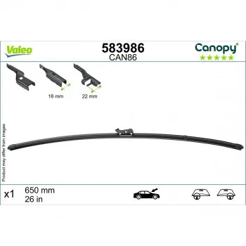 MET 583986 FLAT CAN86 CANOPY VALEO 