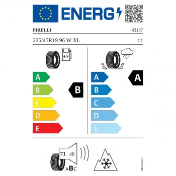 PIRELLI 225/45X19 96W XL CINTURATO ALL SEASON SF 3 