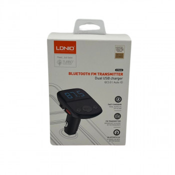 FM TRANSM DUAL USB CHARGER TYPE C + KABAL BLUETOOTH LDNIO 