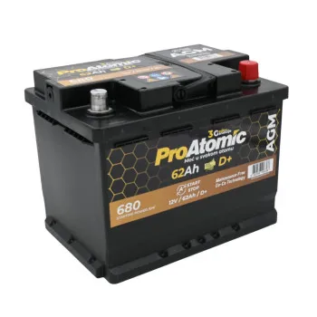 AKUM PROATOMIC AGM START STOP 12V62AH D+ 
