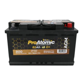 AKUM PROATOMIC AGM START STOP 12V82AH D+ 
